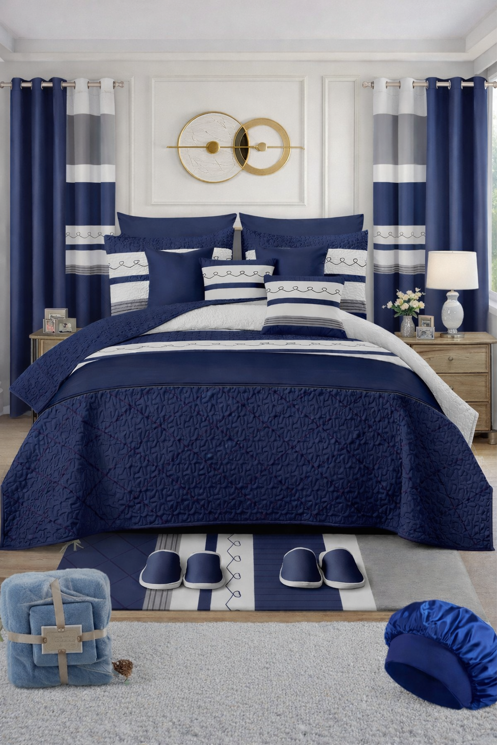 Luxury King Bettwäsche Komplett-Set – 30-teilig | Elegantes Schlafzimmer-Upgrade