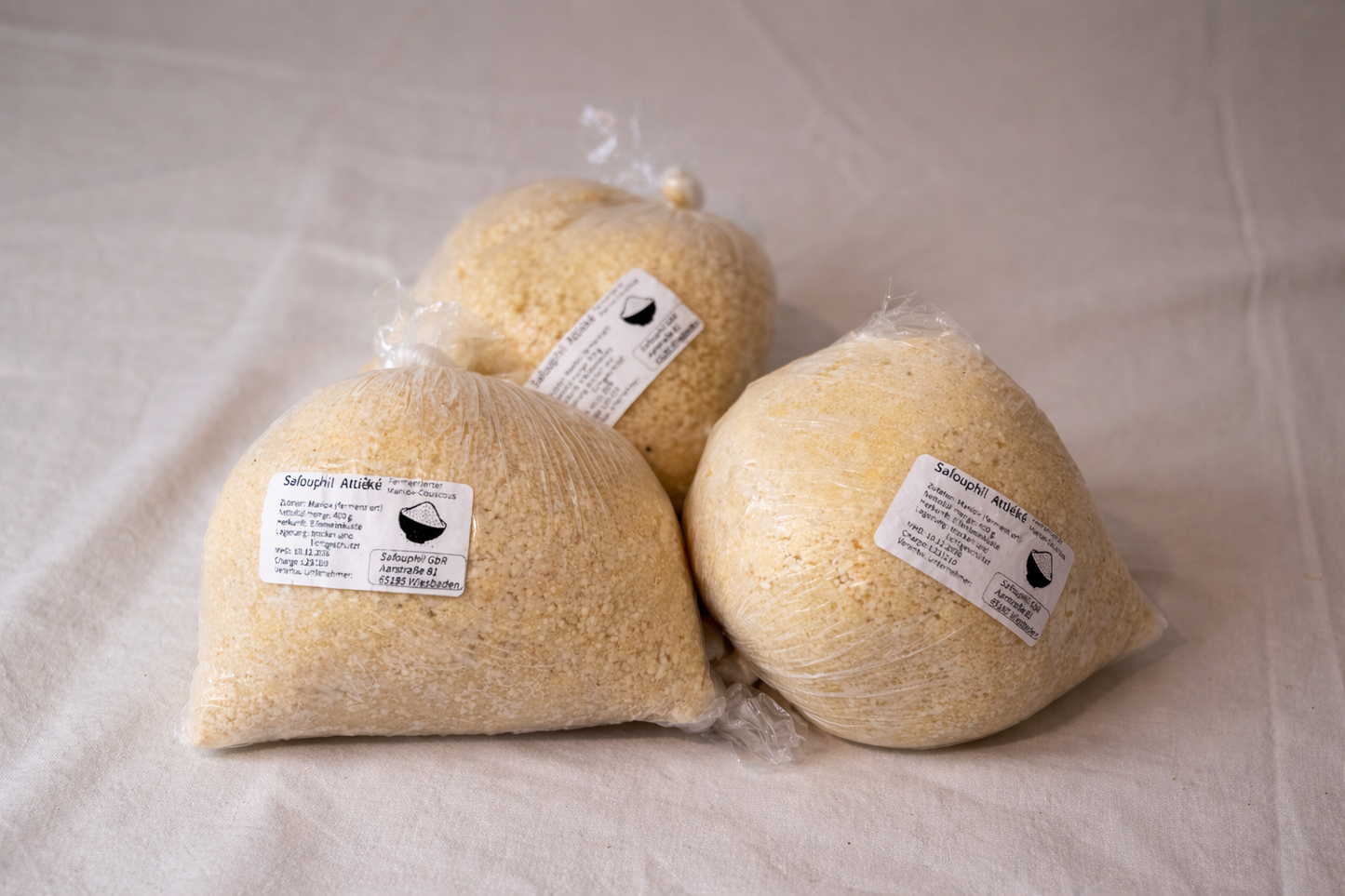 Attiéké – Fermentierter Maniok-Couscous | Westafrikanische Spezialität - 400 g