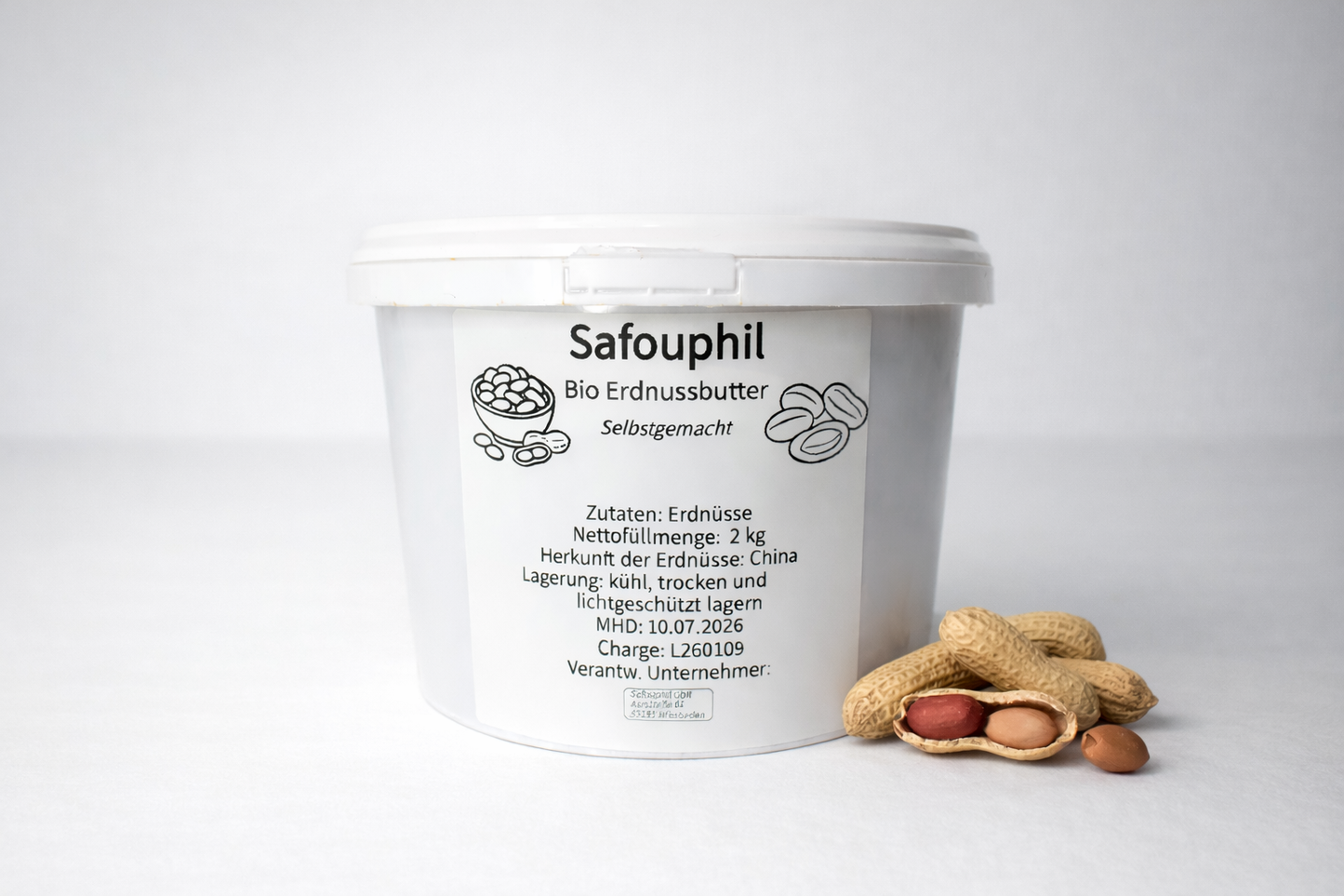 Safouphil Bio Erdnussbutter - Ohne Zusätze
