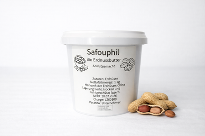 Safouphil Bio Erdnussbutter - Ohne Zusätze